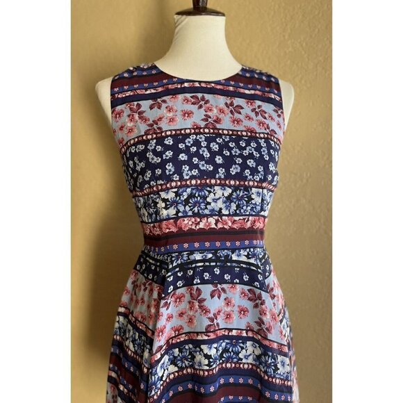 Maison Jules Womens Floral Printed Fit & Flare Dress Size S XL - Picture 10 of 12